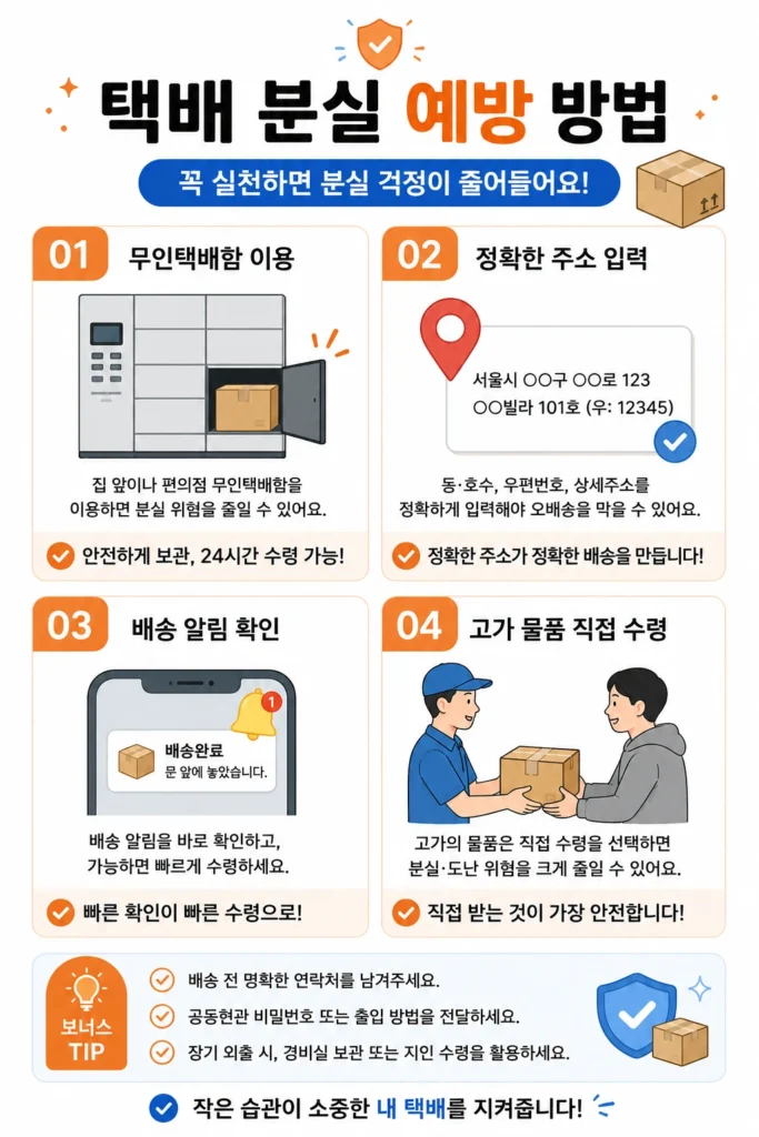 택배 분실 예방 방법 가이드
