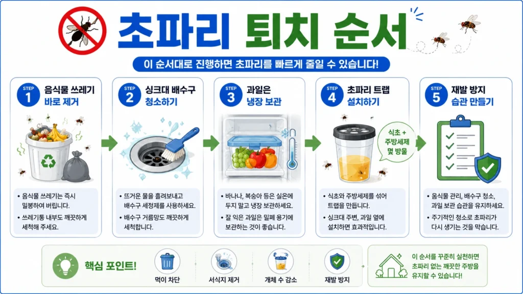 초파리 퇴치 순서